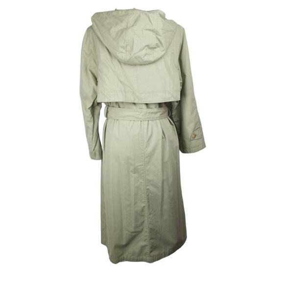 FLEET STREET Hooded Trench Coat with Belt. 12P - Picture 5 of 10